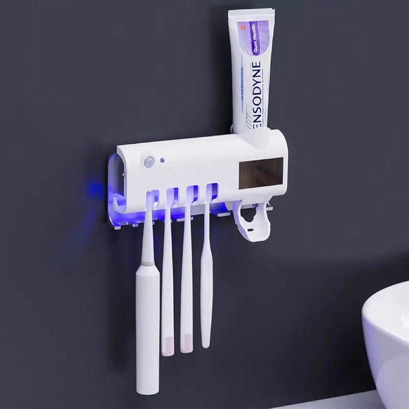 Dispenser de Creme Dental + Esterilizador UV