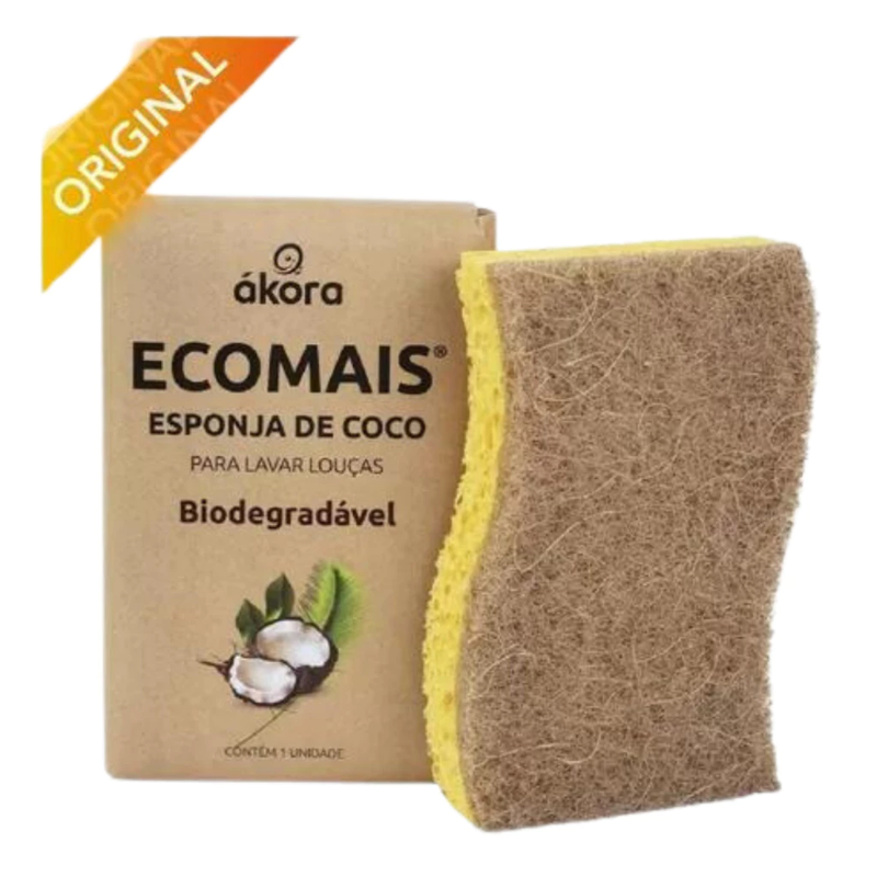 Esponja de Fibra de Coco e Celulose Biodegradável