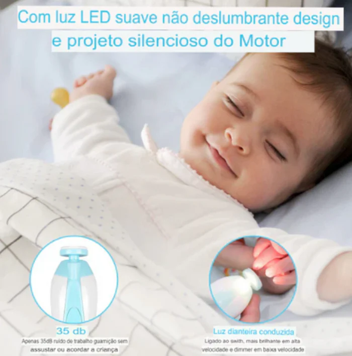 Lixa Elétrica de Unha Para Bebê - BabyTrim